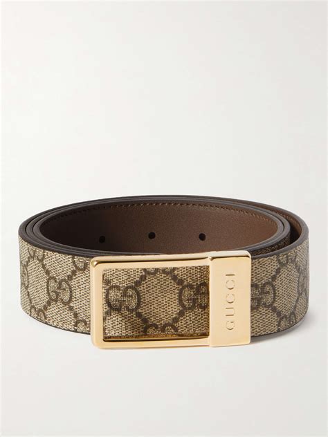 brown gucci belt gold buckle.